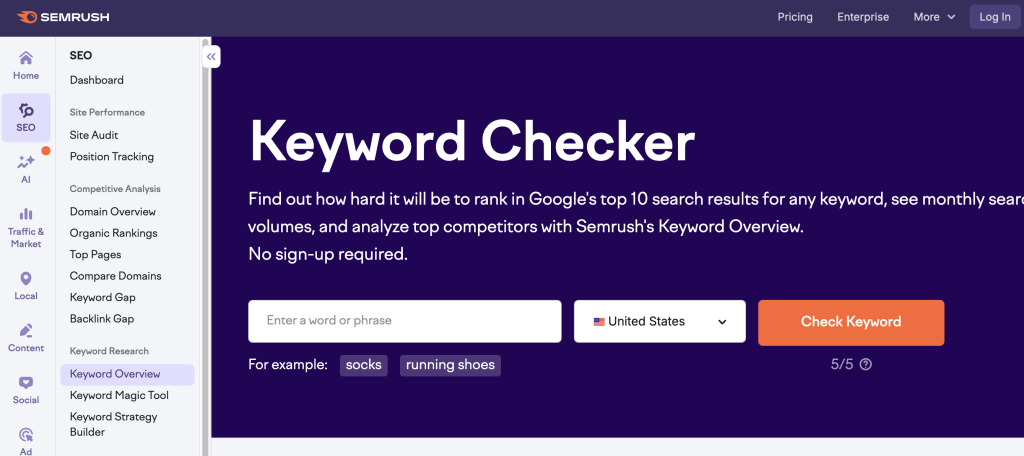 keyword checker